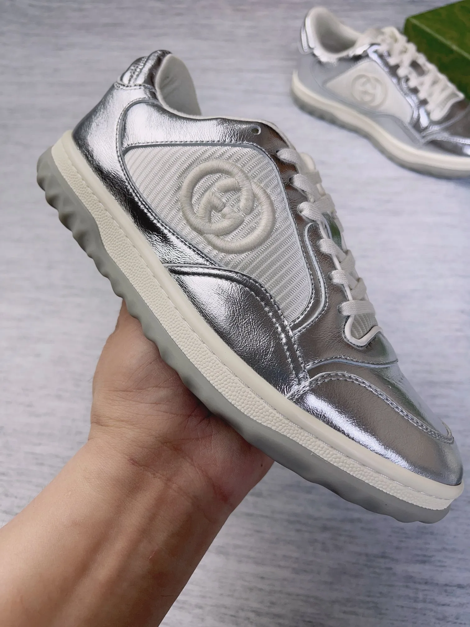 👟👟Ex-factory price 600👟👟 👑The top version of Gucci's latest popular MAC80 sneakers on the market, women's 35-40, men's 39-45 👏👏👏Welcome all bosses to compare and provide guidance...